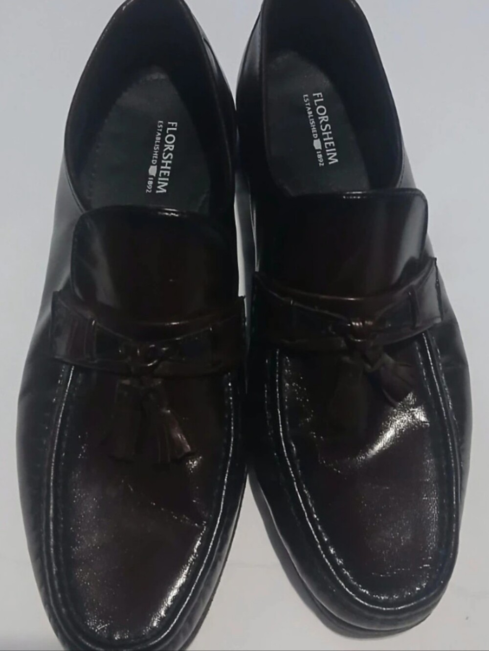 Florsheim Mens  Brown/burgundy Leather Tassel Loafers. Sz 11